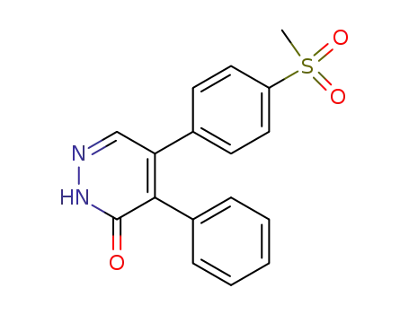 3(2H)-Pyridazinone, 5-[4-(methylsulfonyl)phenyl]-4-phenyl-