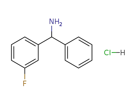 Molecular Structure of 55095-25-5 ((3-fluorophenyl)(phenyl)methylamine)