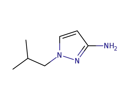 Molecular Structure of 1003012-08-5 (1-isobutyl-1H-pyrazol-3-amine)