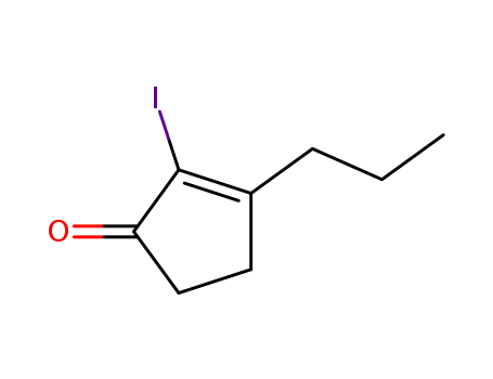 Molecular Structure of 890304-72-0 (2-Cyclopenten-1-one, 2-iodo-3-propyl-)