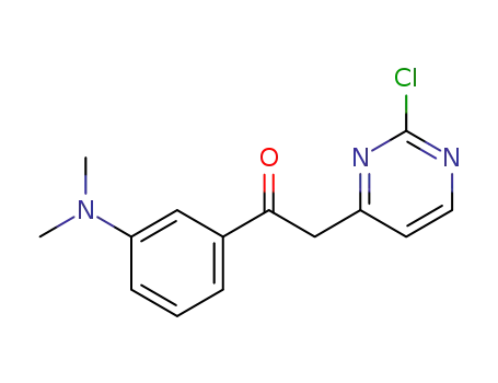 2-(2-chloro-4-pyrimidinyl)-1-[3-(dimethylamino)phenyl]ethanone