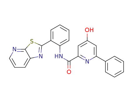 4-hydroxy-6-phenyl-pyridine-2-carboxylic acid (2-thiazolo[5,4-b]pyridin-2-yl-phenyl)-amide