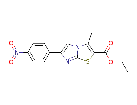 3-METHYL-6- (4-NITROPHENYL) 이미 다조 [2,1-B] 티아 졸 -2- 카복시 산 에틸 에스테르