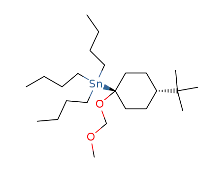 Molecular Structure of 89726-83-0 (Stannane, tributyl[4-(1,1-dimethylethyl)-1-(methoxymethoxy)cyclohexyl]-,
cis-)