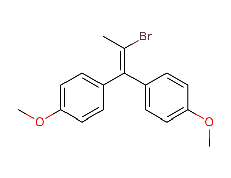 Molecular Structure of 39179-87-8 (4,4'-(2-bromoprop-1-ene-1,1-diyl)bis(methoxybenzene))