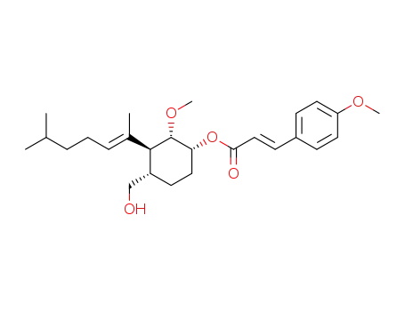 (E)-3-(4-Methoxy-phenyl)-acrylic acid (1R,2S,3S,4S)-3-((E)-1,5-dimethyl-hex-1-enyl)-4-hydroxymethyl-2-methoxy-cyclohexyl ester