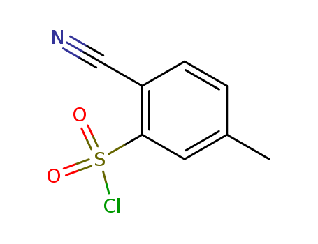 2-Cyano-5-methylbenzenesulfonylchloride