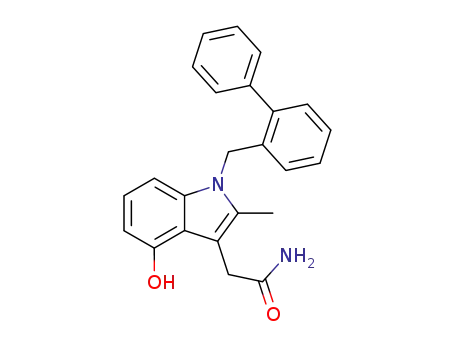 1H-Indole-3-acetamide,
1-([1,1'-biphenyl]-2-ylmethyl)-4-hydroxy-2-methyl-