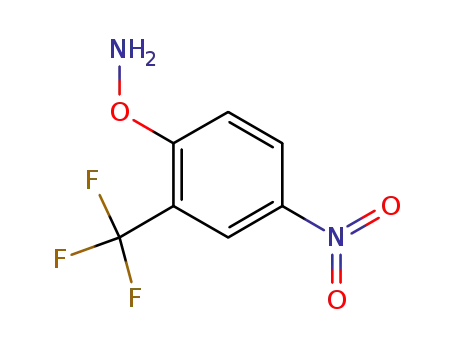 Molecular Structure of 94832-15-2 (O-[4-Nitro-2-(trifluoromethyl)phenyl]hydroxylamine)