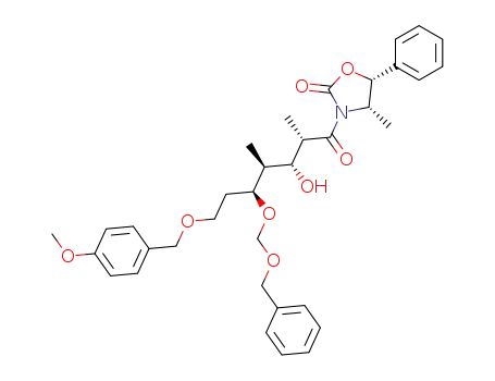 (4S,5R)-3-[(2S,3R,4S,5S)-5-Benzyloxymethoxy-3-hydroxy-7-(4-methoxy-benzyloxy)-2,4-dimethyl-heptanoyl]-4-methyl-5-phenyl-oxazolidin-2-one