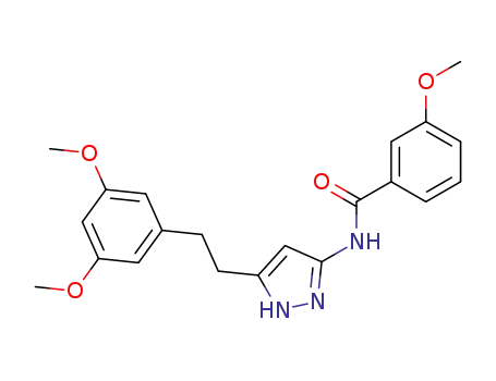 N-[5-[2-(3,5-dimethoxyphenyl)ethyl]-1H-pyrazol-3-yl]-3-methoxy-benzamide