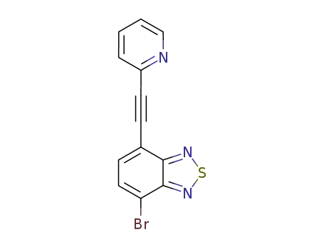 Molecular Structure of 477947-22-1 (2,1,3-Benzothiadiazole, 4-bromo-7-(2-pyridinylethynyl)-)
