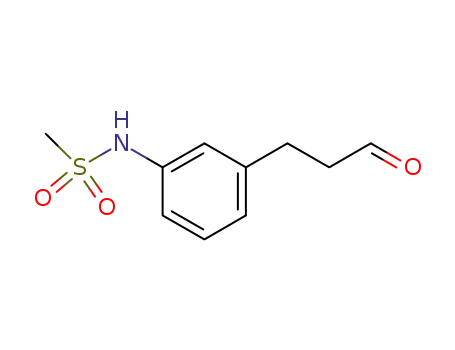 Molecular Structure of 844904-74-1 (Methanesulfonamide, N-[3-(3-oxopropyl)phenyl]-)
