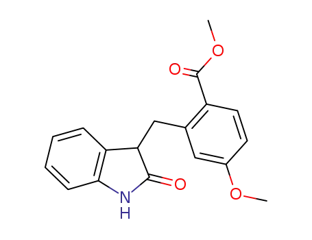 Benzoic acid, 2-[(2,3-dihydro-2-oxo-1H-indol-3-yl)methyl]-4-methoxy-,
methyl ester