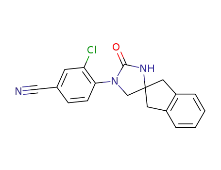 3-chloro-4-(2-oxo-1',3'-dihydro-1H-spiro[imidazolidine-4,2'-inden]-1-yl)benzonitrile