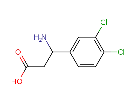 Molecular Structure of 117391-57-8 (3-AMINO-3-(3,4-DICHLORO-PHENYL)-PROPIONIC ACID)