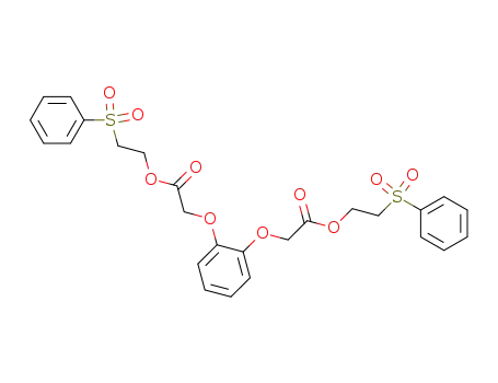 Acetic acid, 2,2'-[1,2-phenylenebis(oxy)]bis-, bis[2-(phenylsulfonyl)ethyl]
ester