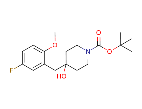 4-[(5-fluoro-2-methoxyphenyl)methyl]-4-hydroxy-1-piperidinecarboxylic acid 1,1-dimethylethyl ester