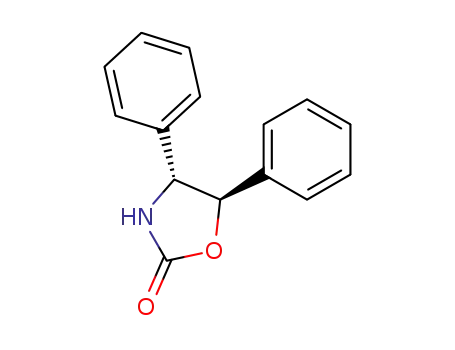 Molecular Structure of 19202-66-5 (rel-(4R*,5S*)-4,5-Diphenyloxazolidine-2-one)