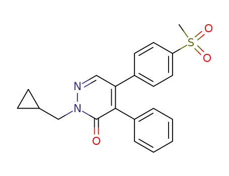 2-cyclopropylmethyl-5-(4-methylsulfonyl)phenyl-4-phenyl-2H-pyridazin-3-one