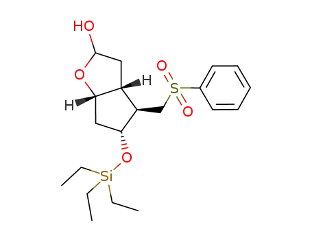 (3aR,4R,5R,6aS)-4-[(phenylsulfonyl)methyl]-5-(triethylsilyloxy)-hexahydro-cyclopenta[b]furan-2-ol