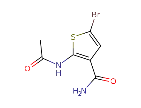 Molecular Structure of 412914-59-1 (3-Thiophenecarboxamide, 2-(acetylamino)-5-bromo-)