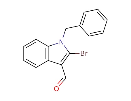 Molecular Structure of 288848-92-0 (1-benzyl-2-bromo-1H-indole-3-carboxyaldehyde)