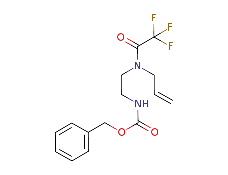 Molecular Structure of 1007121-66-5 (benzyl 2-(N-allyl-2,2,2-trifluoroacetamido)ethylcarbamate)