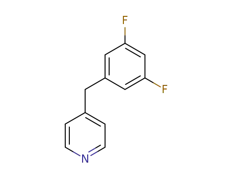 Molecular Structure of 782504-57-8 (Pyridine, 4-[(3,5-difluorophenyl)methyl]-)