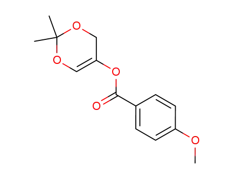 Benzoic acid, 4-methoxy-, 2,2-dimethyl-4H-1,3-dioxin-5-yl ester