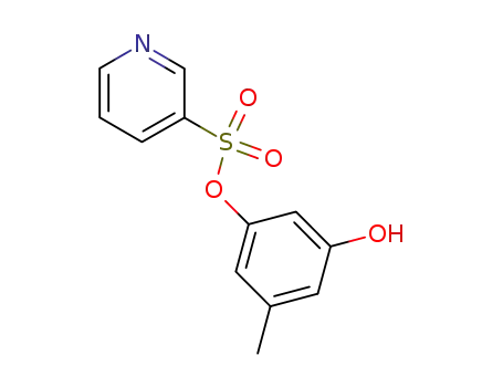 Molecular Structure of 197960-44-4 (5-methyl-3-(3-pyridinylsulfonyloxy)phenol)
