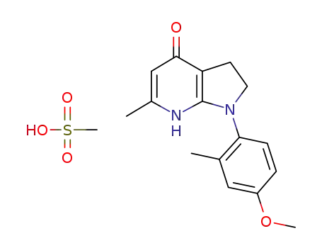 6-methyl-1-[2-methyl-4-(methyloxy)phenyl]-1,2,3,7-tetrahydro-4H-pyrrolo[2,3-b]pyridin-4-one methanesulfonate