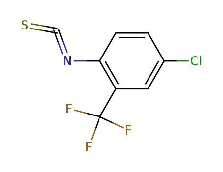 Molecular Structure of 99195-86-5 (4-CHLORO-2-(TRIFLUOROMETHYL)PHENYL ISOTHIOCYANATE)