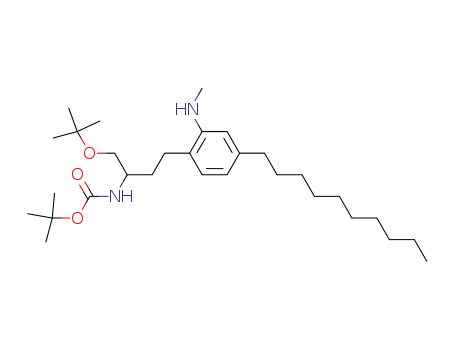 [1-tert-Butoxymethyl-3-(4-decyl-2-methylamino-phenyl)-propyl]-carbamic acid tert-butyl ester