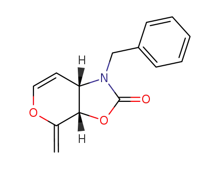 1,5-anhydro-3-(benzylamino)-3,N,4,O-carbonyl-2,3,6-trideoxy-D-ribo-hexa-1,5-dienopyranose
