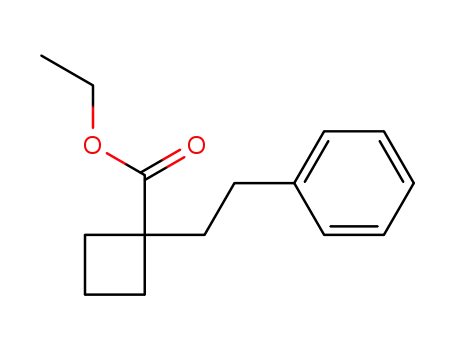 Cyclobutanecarboxylic acid, 1-(2-phenylethyl)-, ethyl ester