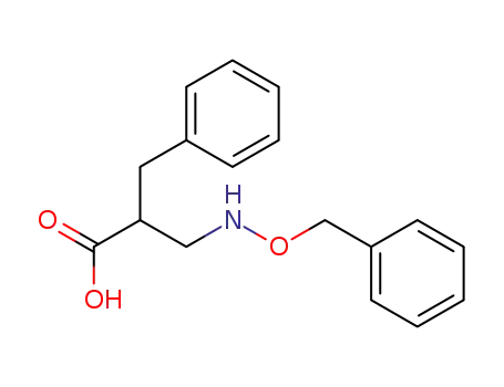 Molecular Structure of 96866-14-7 (2-(R,S)-benzyl-3-benzyloxyamino-propionic acid)