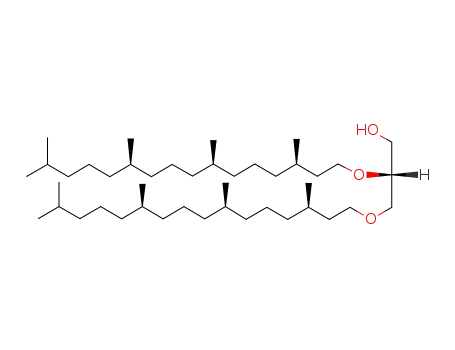 Molecular Structure of 23315-10-8 (1-Propanol,
2,3-bis[[(3R,7R,11R)-3,7,11,15-tetramethylhexadecyl]oxy]-, (2R)-)