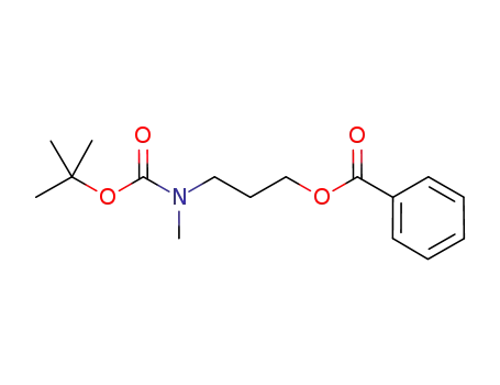 Molecular Structure of 635750-98-0 (Carbamic acid, [3-(benzoyloxy)propyl]methyl-, 1,1-dimethylethyl ester)