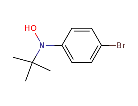 Molecular Structure of 40686-35-9 (Benzenamine, 4-bromo-N-(1,1-dimethylethyl)-N-hydroxy-)