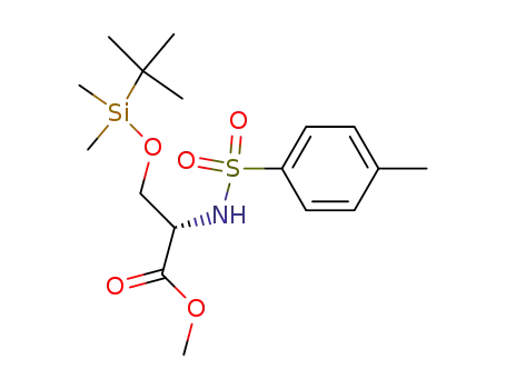 L-Serine,
O-[(1,1-dimethylethyl)dimethylsilyl]-N-[(4-methylphenyl)sulfonyl]-, methyl
ester