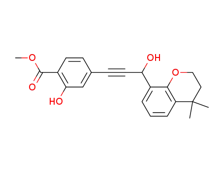methyl 2-hydroxy-4-[3-hydroxy-3-(4,4-dimethylchroman-8-yl)prop-1-ynyl]benzoate