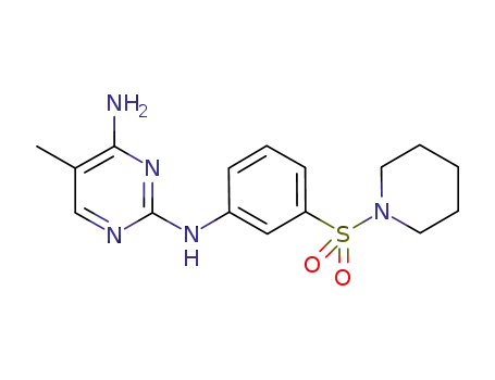 5-methyl-N<sub>2</sub>-[3-(piperidine-1-sulfonyl)-phenyl]-pyrimidine-2,4-diamine