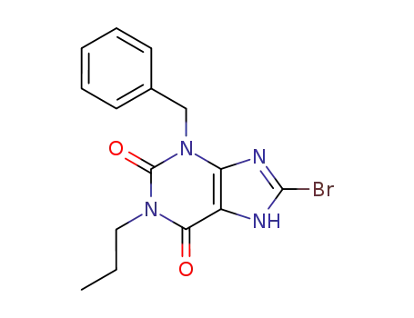 3-benzyl-1-propyl-8-bromo-3,7-dihydropurine-2,6-dione