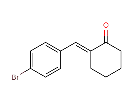 Molecular Structure of 111729-78-3 (Cyclohexanone, 2-[(4-bromophenyl)methylene]-, (E)-)