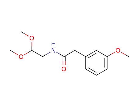 Molecular Structure of 108962-85-2 (N-(2,2-dimethoxyethyl)-2-(3-methoxyphenyl)acetamide)