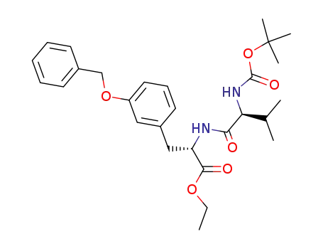 (tert-butoxycarbonyl)-L-valine-L-(benzyl)-meta-tyrosine carboxylic acid ethyl ester