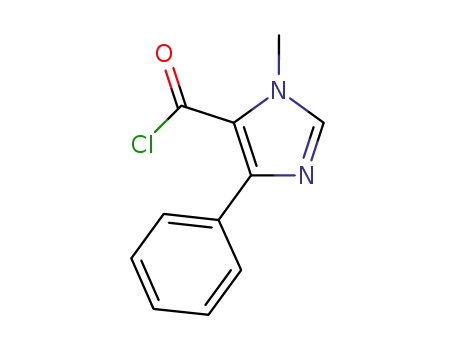 Molecular Structure of 655253-59-1 (1-METHYL-4-PHENYL-1H-IMIDAZOLE-5-CARBONYL CHLORIDE)