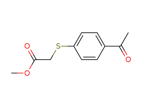 Acetic acid, [(4-acetylphenyl)thio]-, methyl ester