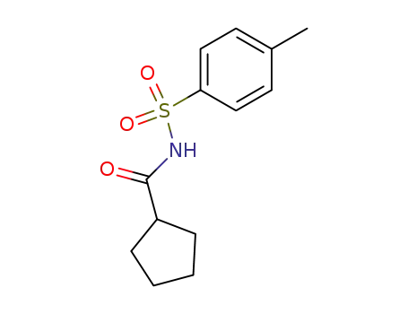 Molecular Structure of 121239-32-5 (N-tosylcyclopentanecarboxamide)